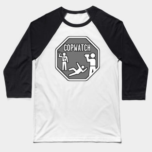 Cop Watch Grey Baseball T-Shirt